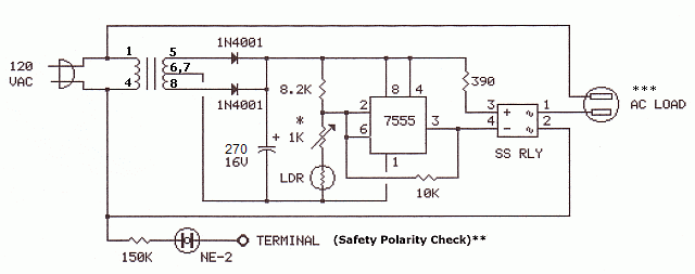 photo relay schematic