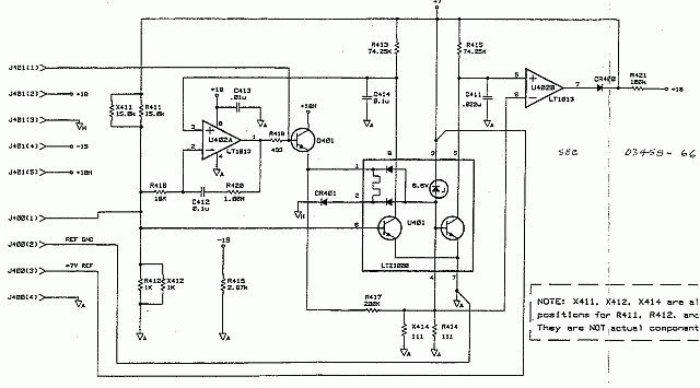 HP3458A voltage reference schematic